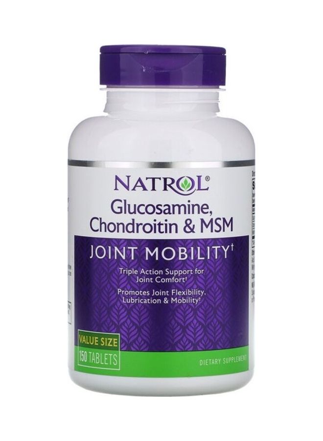 جلوكوزامين كوندرويتين وميثيل سلفونيل ميثان 150 قرص